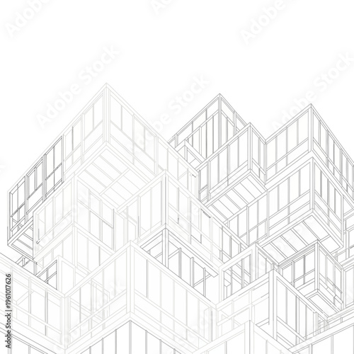 Detailed architectural blueprint design.