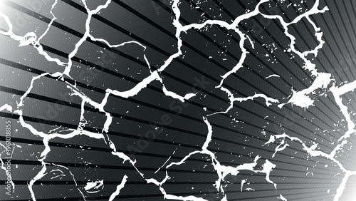 Black and white grunge abstract wall texture with brick pattern and seamless stone design background