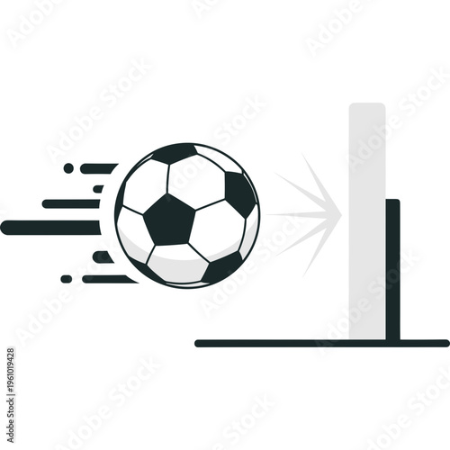 A soccer ball kicks goal Sports action event occurs outdoors