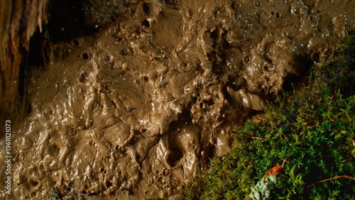 Freeze Motion Shot of Mud S...