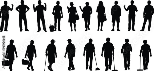 Collection of hand drawn bluebell flower vector illustrations with purple and pink blossoms isolated on white background for spring nature floral graphic design projects.