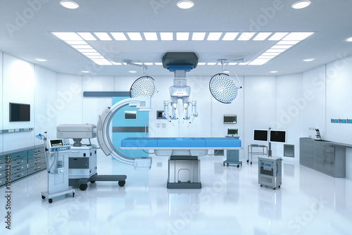 Foto Surgery room interior with amenities