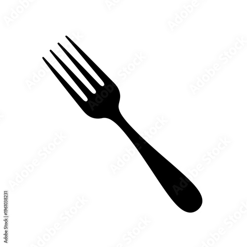 Black Fork Dining Utensil Eating.
