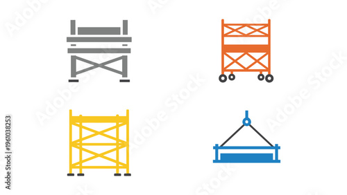 Four types of industrial pallet racking and handling equipment designs