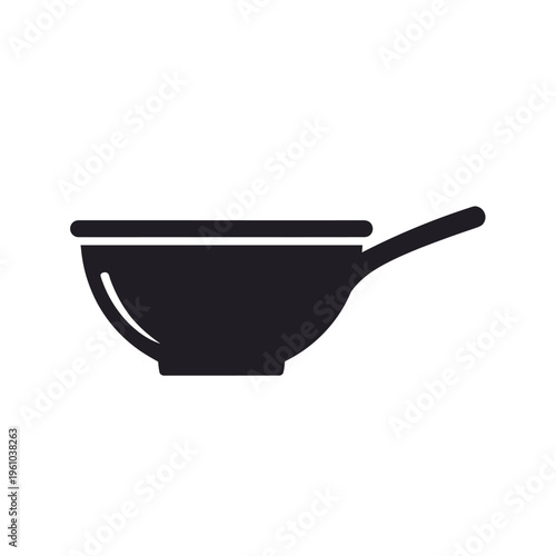 Black Frying Pan Kitchen Cookware.