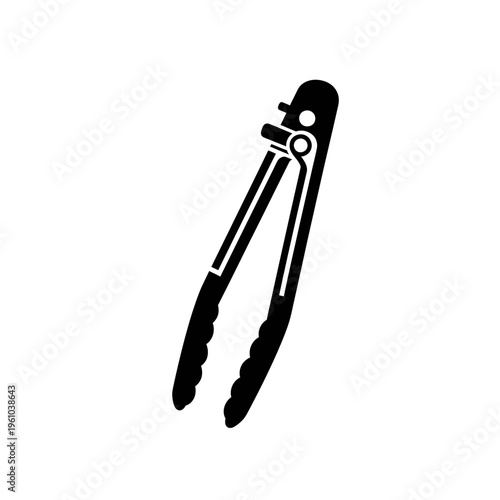 Black silhouette of bolt cutters.