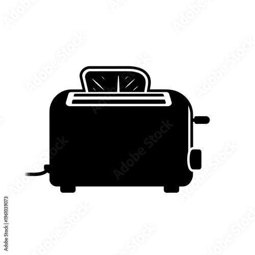 Electric Toaster Kitchen Appliance Device.