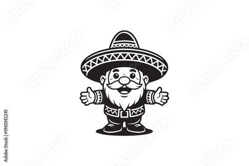 Cute Mexican Character vector