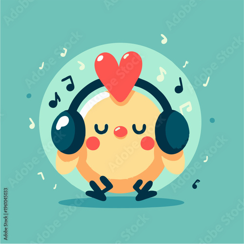 A funny cartoon vector illustration of a cat couple with two hearts and a heart symbol for a romantic Valentine's Day wedding gift card design