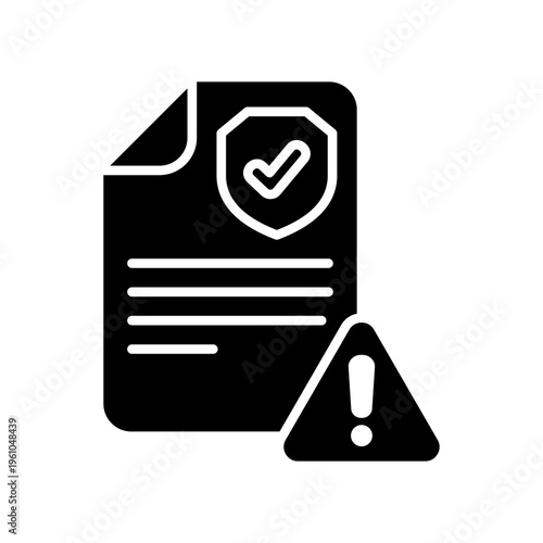 Insurance Risk glyph icon