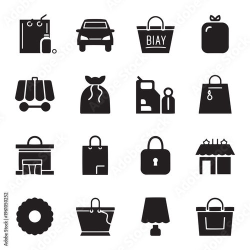 Core business values represented by icons for teamwork growth ideas shelter and partnership