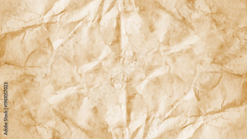 Old brown paper texture with wrinkles and cracks seamless background for design earthy tone