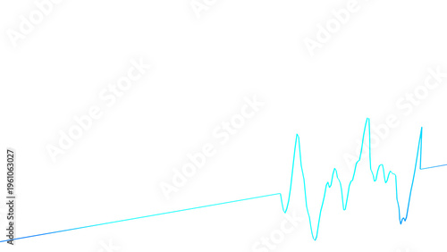 ECG chart line shows heart rhythm - heart attack, signs of life, medical monitoring, clinic, emergency, heart rate, cardiology, healthcare, emergency care, first aid, dying, health, blue, white
