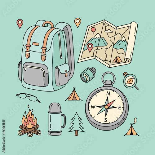 A cartoon illustration of a pair of glasses damaged by a campfire, conveying a sense of carelessness and accident.