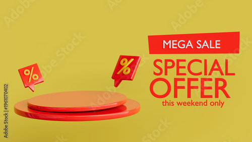 Mega sale weekend offer banne
