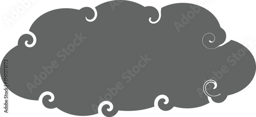 Ornamental vintage frame decorative label badge retro design element