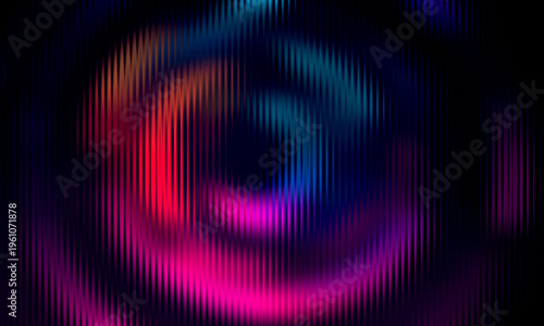 Vibrant Digital Art Background with Glass Morphism
