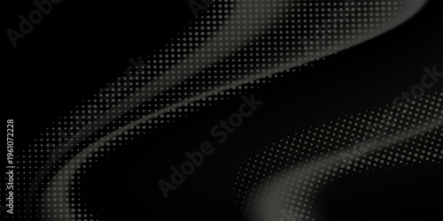 Abstract background with luxury black silk fabric with gold glitter. Texture of elegant dark cloth with gold shine, smooth satin drapery surface, vector realistic illustration