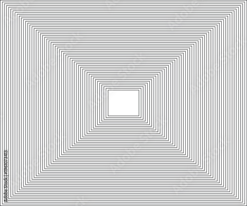 Abstract square frame geometric layered border design