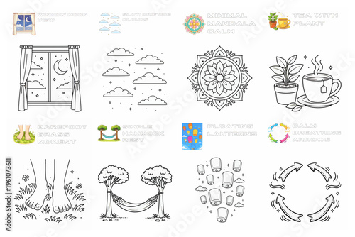 Anxiety Relief Micro Moments Coloring Page for Adults and Teens Vol-04