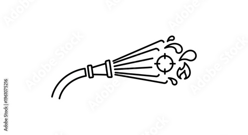 Water Spray Nozzle Head Closeup.