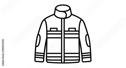 Detailed illustration of a jacket.