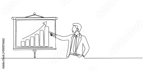 Business people celebrating success with rising financial graph and growth arrow illustration