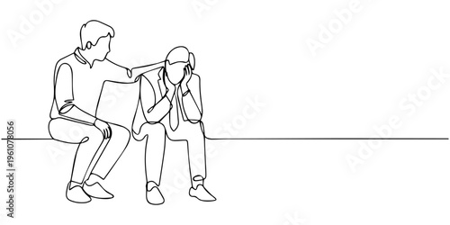 Silhouette illustration of a man and woman couple with a child representing family love and business people style