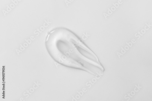 Clear transparent hyaluronic acid texture. Gel serum smudge, beauty product, make-up and skincare cosmetics