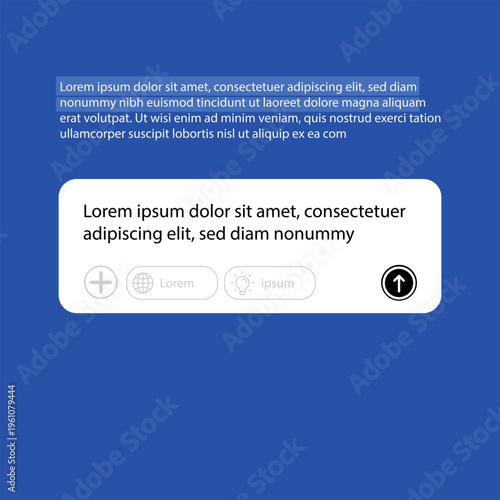 Chat GPT login screen on the background. A new AI chatbot by OpenAI. Chat GPT login screen on the background. A new AI chatbot by OpenAI. Search Bar with suggestions for UI UX design and web site.