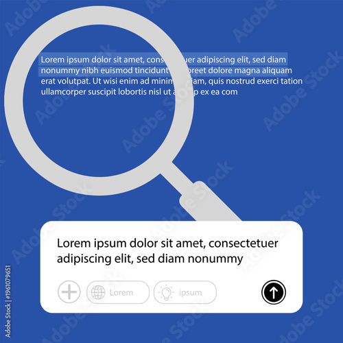 Chat GPT login screen on the background. A new AI chatbot by OpenAI. Chat GPT login screen on the background. A new AI chatbot by OpenAI. Search Bar with suggestions for UI UX design and web site.