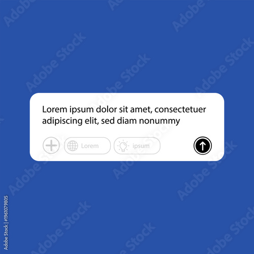 Chat GPT login screen on the background. A new AI chatbot by OpenAI. Chat GPT login screen on the background. A new AI chatbot by OpenAI. Search Bar with suggestions for UI UX design and web site.  