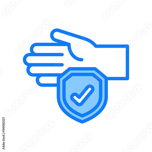 Policyholder blue icon 