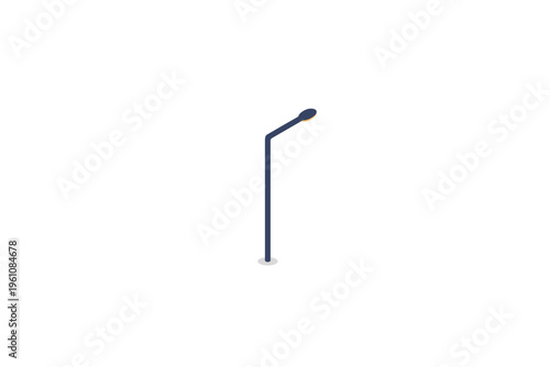 Isometric Streetlight Lamp Post