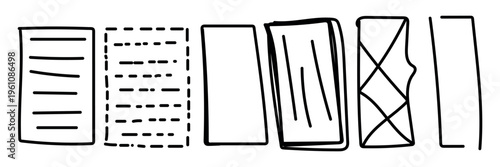 Ancient stone column designs and patterns