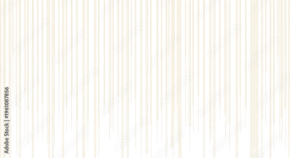 Obraz premium Golden Chains Falling Abstract Background pattern