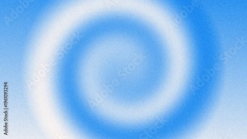 Abstract blue and white swirl gradient background, soft focus vortex