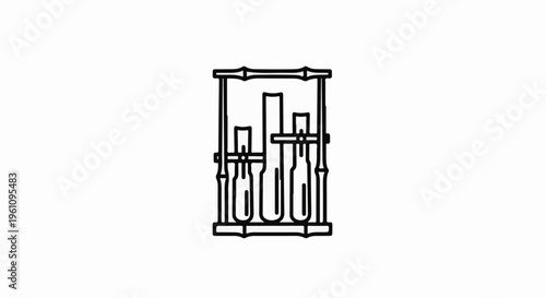 Scientific apparatus with tubes in a rack