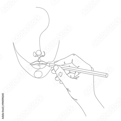 Faint sketch of abstract butterfly wings with delicate line art on transparent background.