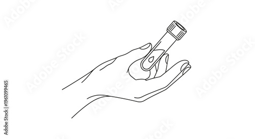 Hand holding small electronic device.