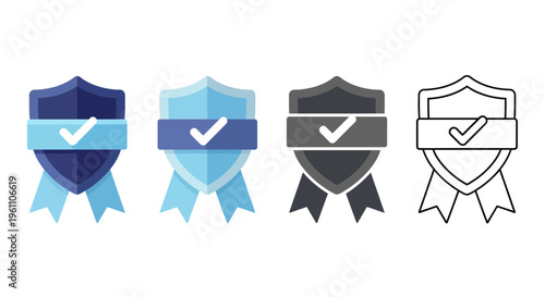 security badges with checkmarks