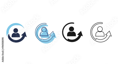User exchange and communication icons