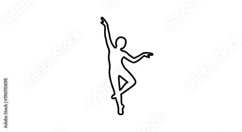 Dancer in a dynamic pose movement.