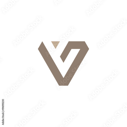 AGV letter logo design vector triangle