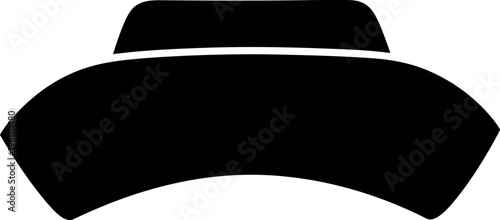 Modern black car rear spoiler isolated design graphic illustration