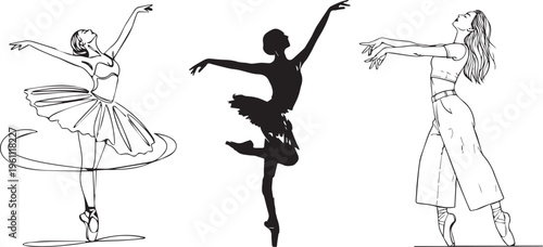 A woman dancing with elegance and poise in a flowing outfit