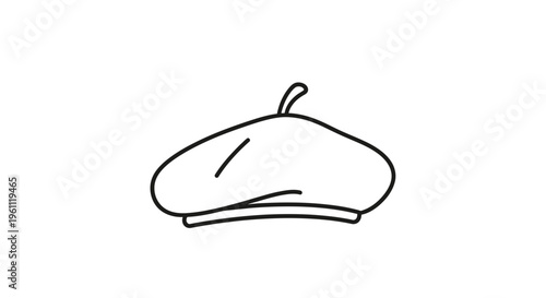 Simple line drawing of a mushroom.