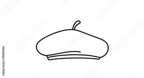 Simple line drawing of a mushroom.
