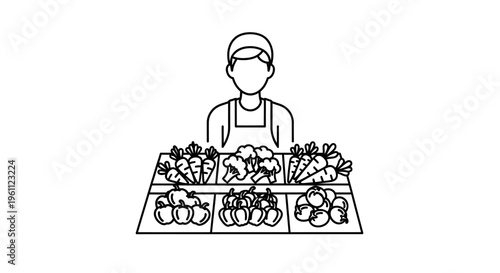 Person selling fresh fruit outdoors.