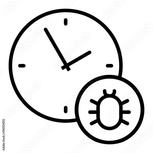 Pest icon vector. Pest control Illustration sign. Insect control symbol. pest control service logo.